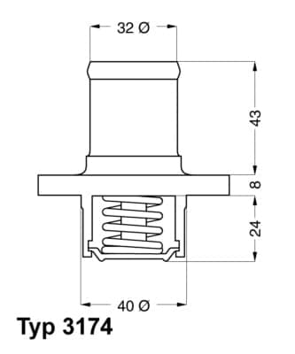 BorgWarner (Wahler) Termostatas