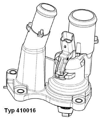 BorgWarner (Wahler) 410016.98D Termostatas