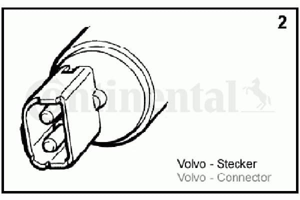 Vandens siurblys, priekinio stiklo plovimas — CONTINENTAL/VDO 246-075-044-002Z