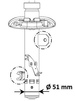 KYB 3338004 Amortizatorius