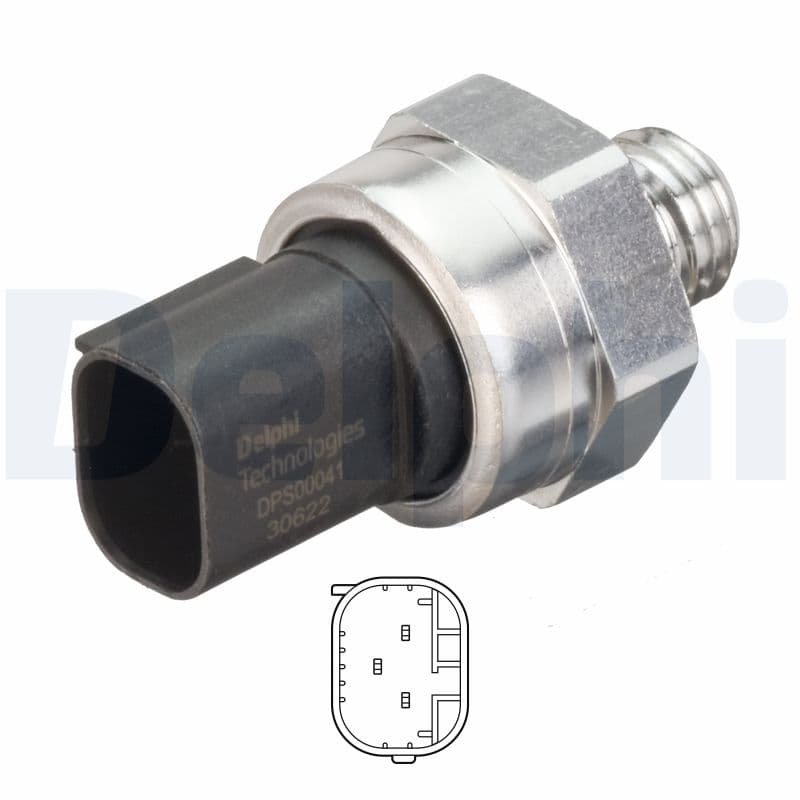 Jutiklis, išmetimo slėgis — DELPHI DPS00041-12B1