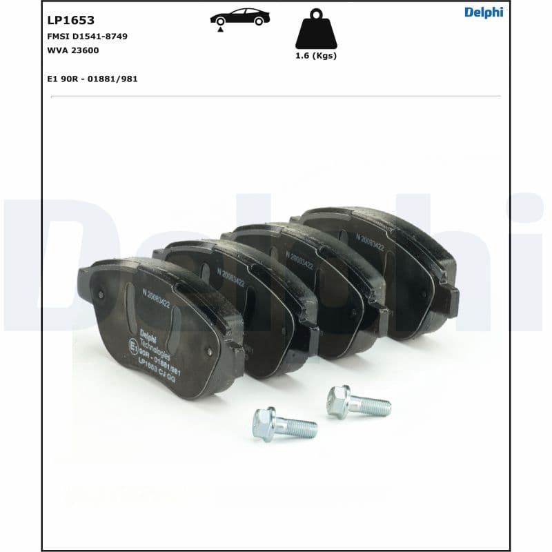 Brake pad set image