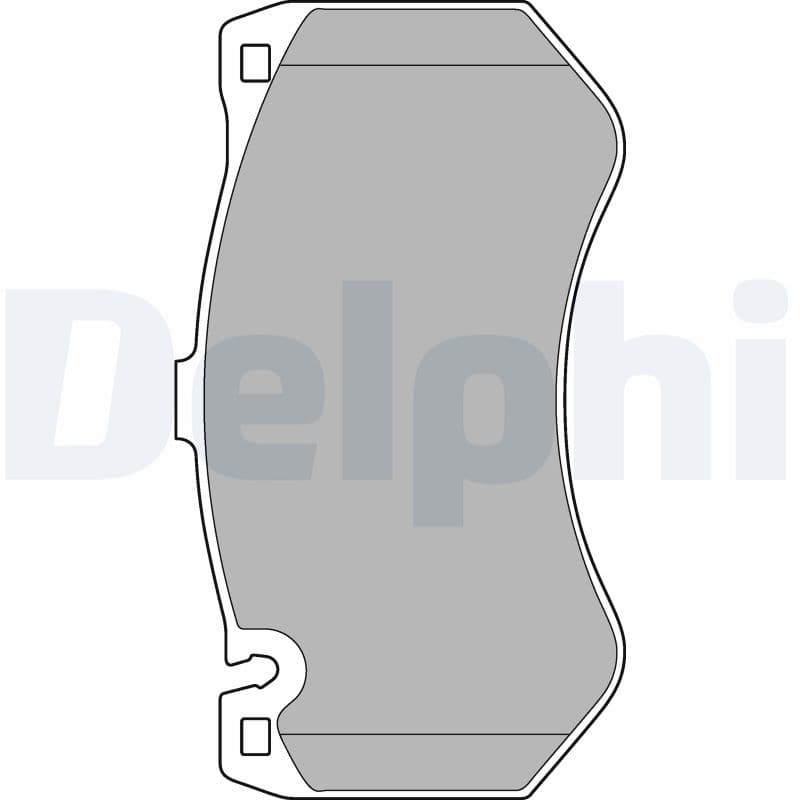 Stabdžių kaladėlių komplektas — DELPHI LP2290