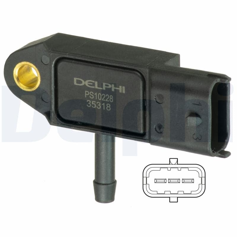 DELPHI PS10228 Jutiklis, kompresoriaus slėgis