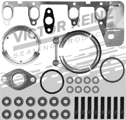 VICTOR REINZ 04-10012-01 Turbokompresorius montavimo komplektas