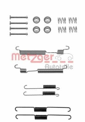 METZGER AUTOTEILE 105-0824 Būgninių stabdžių kaladėlių priedų komplektas