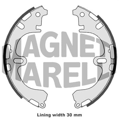 MAGNETI MARELLI 360219198317 Stabdžių trinkelė