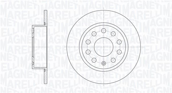 Stabdžių diskas — MAGNETI MARELLI 361302040115