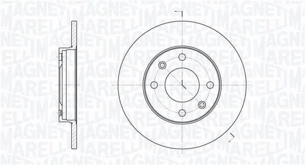 Stabdžių diskas — MAGNETI MARELLI 361302040189