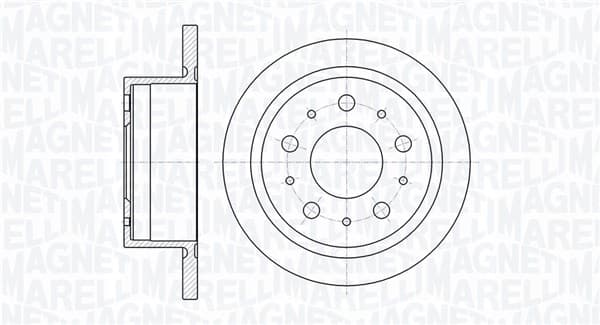 Stabdžių diskas — MAGNETI MARELLI 361302040331