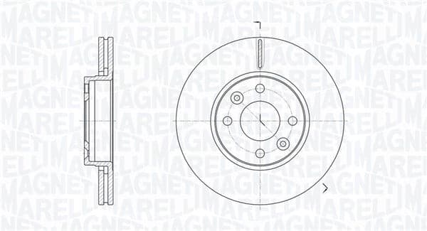 Stabdžių diskas — MAGNETI MARELLI 361302040632