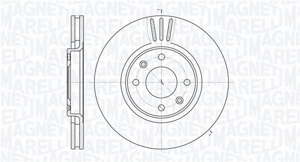 Stabdžių diskas — MAGNETI MARELLI 361302040696
