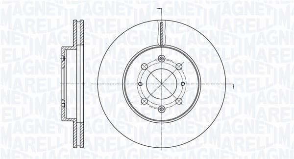 Stabdžių diskas — MAGNETI MARELLI 361302040701