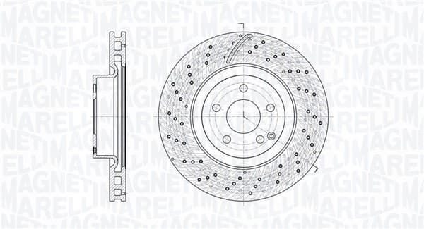 Stabdžių diskas — MAGNETI MARELLI 361302040765