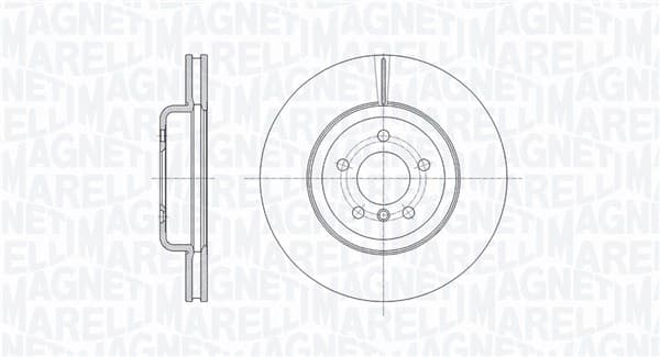 MAGNETI MARELLI 361302040804 Stabdžių diskas