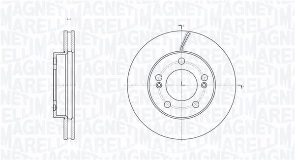 Stabdžių diskas — MAGNETI MARELLI 361302040809