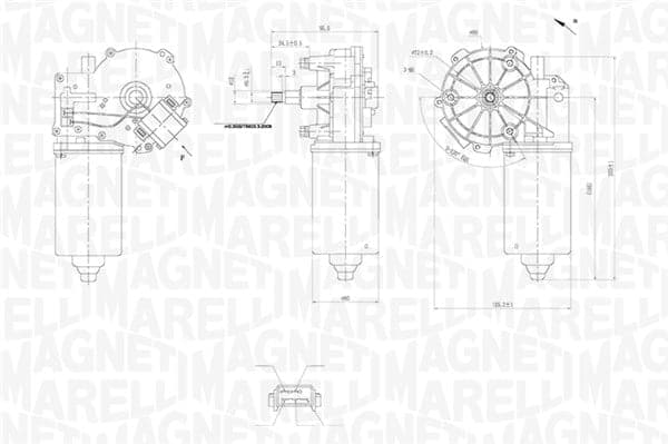 MAGNETI MARELLI 064360700010 Valytuvo variklis