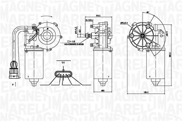 MAGNETI MARELLI 064361200010 Valytuvo variklis
