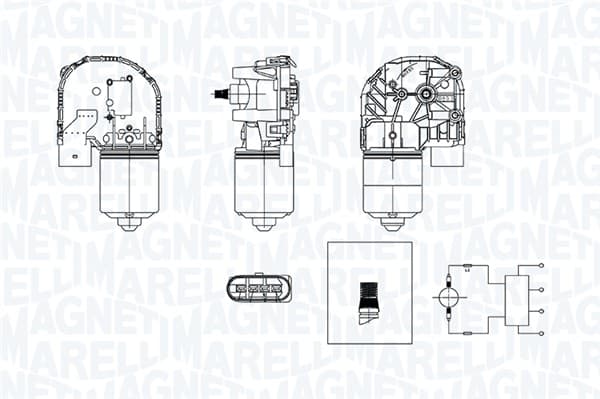 MAGNETI MARELLI 064377600010 Valytuvo variklis