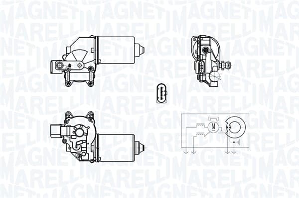 Valytuvo variklis — MAGNETI MARELLI 064378400010