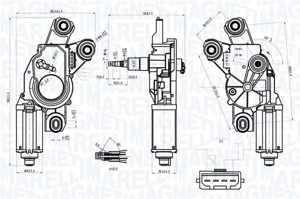 MAGNETI MARELLI 064070000010 Valytuvo variklis