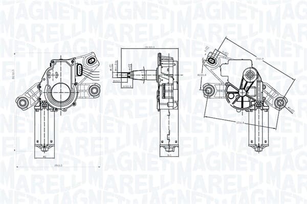 MAGNETI MARELLI 064072400010 Valytuvo variklis
