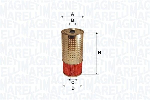 Alyvos filtras — MAGNETI MARELLI 153071760682