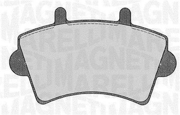 Stabdžių kaladėlių komplektas — MAGNETI MARELLI 363916060366
