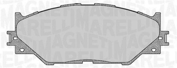 Stabdžių kaladėlių komplektas — MAGNETI MARELLI 363916060637