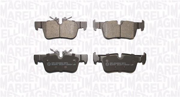 Stabdžių kaladėlių komplektas — MAGNETI MARELLI 363916061180