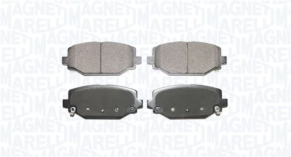 Stabdžių kaladėlių komplektas — MAGNETI MARELLI 363916061273
