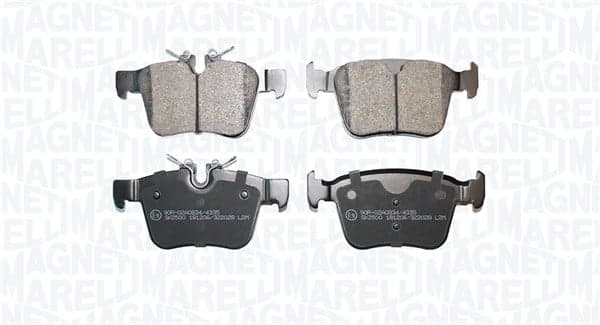 Stabdžių kaladėlių komplektas — MAGNETI MARELLI 363916061398