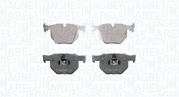 Stabdžių kaladėlių komplektas — MAGNETI MARELLI 363916061422