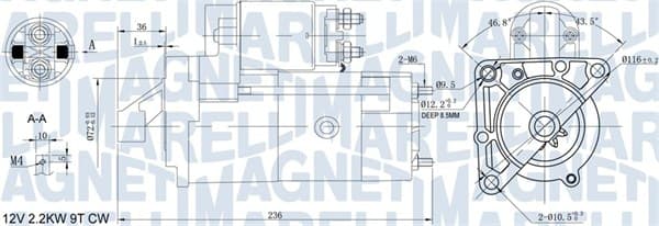 Starteris — MAGNETI MARELLI 063721160010