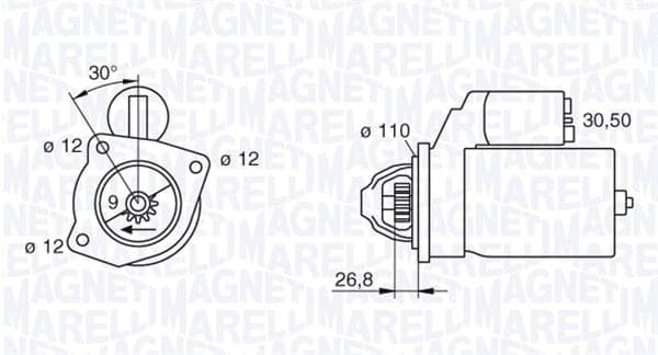 Starteris — MAGNETI MARELLI 063217154010