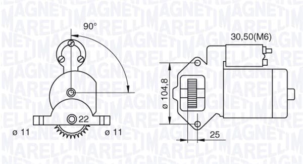 Starteris — MAGNETI MARELLI 063280032010