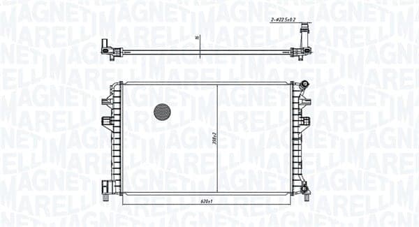 MAGNETI MARELLI 350213166300 Variklio aušinimo radiatorius