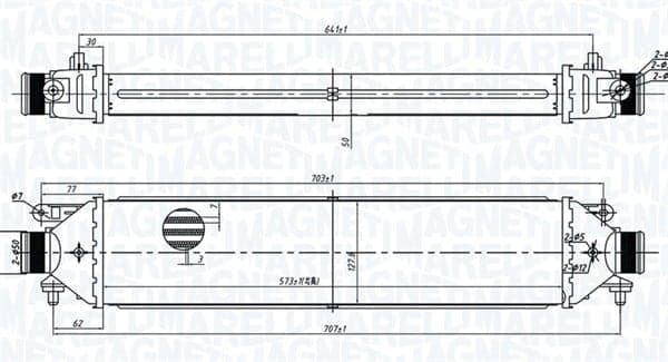 Tarpinis oro aušintuvas — MAGNETI MARELLI 351319204100
