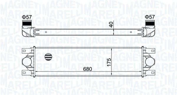 Tarpinis oro aušintuvas — MAGNETI MARELLI 351319204780