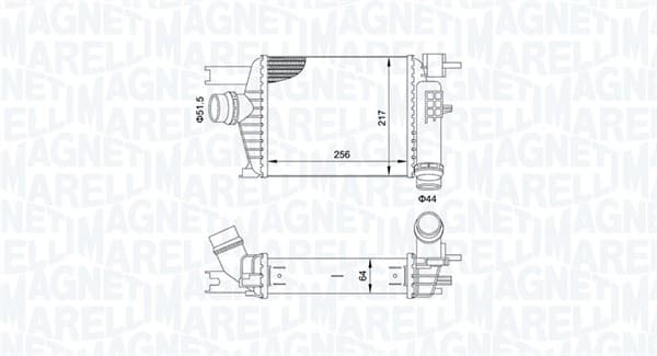 MAGNETI MARELLI 351319205160 Tarpinis oro aušintuvas