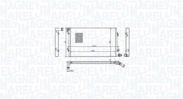MAGNETI MARELLI 350213218100 Variklio aušinimo radiatorius