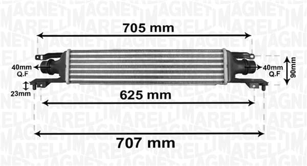MAGNETI MARELLI 351319204120 Tarpinis oro aušintuvas