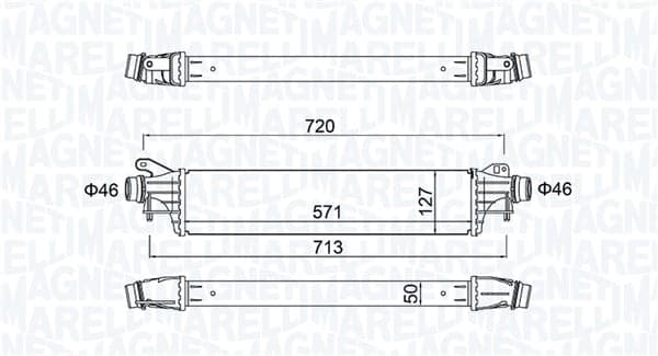 Tarpinis oro aušintuvas — MAGNETI MARELLI 351319205880
