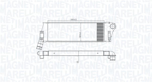 MAGNETI MARELLI 351319206240 Tarpinis oro aušintuvas