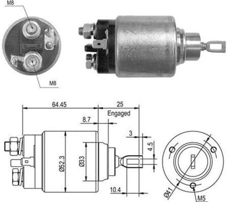 MAGNETI MARELLI 940113050012 Starterio solenoidinis jungiklis