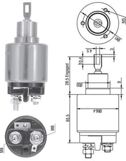 Starterio solenoidinis jungiklis
