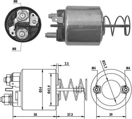 MAGNETI MARELLI 940113050386 Starterio solenoidinis jungiklis
