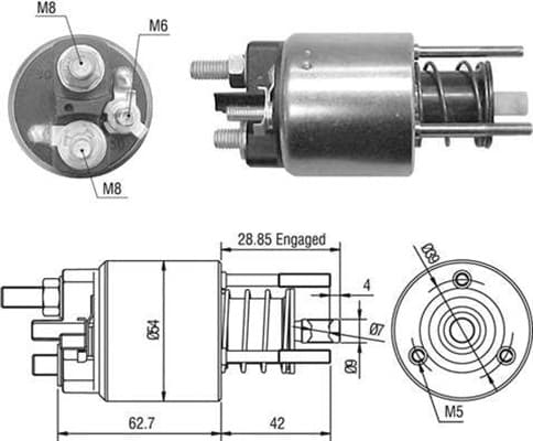MAGNETI MARELLI 940113050453 Starterio solenoidinis jungiklis