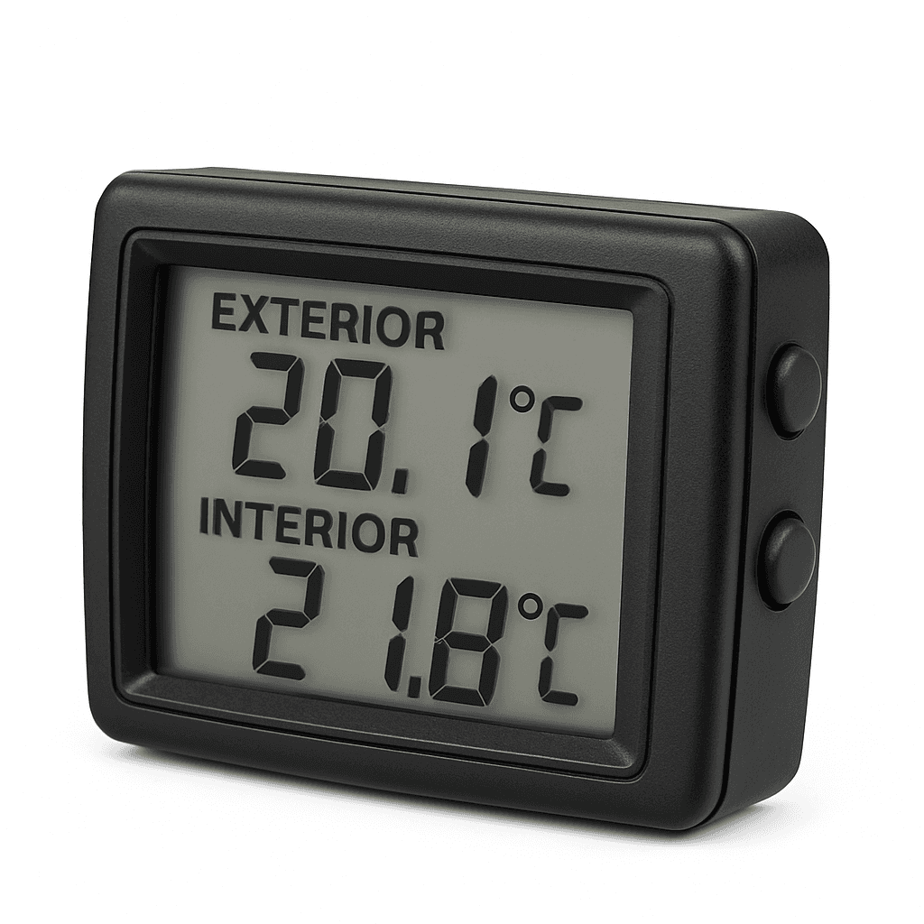 Išorės / vidaus temperatūra termometras