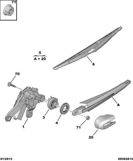 electrical components — wipe › REAR WINDOW WIPER